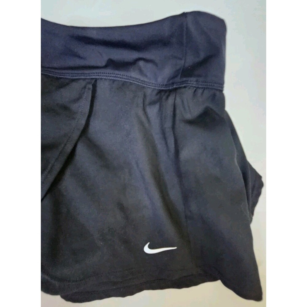 NIKE Swim Skirt Women's Size XL Black Solid Board Activewear Lined Skort - Picture 13 of 13